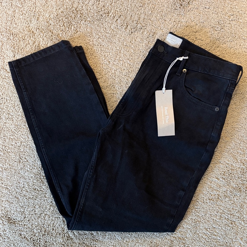 EVERLANE Organic Cotton Cheeky Jeans in Black
